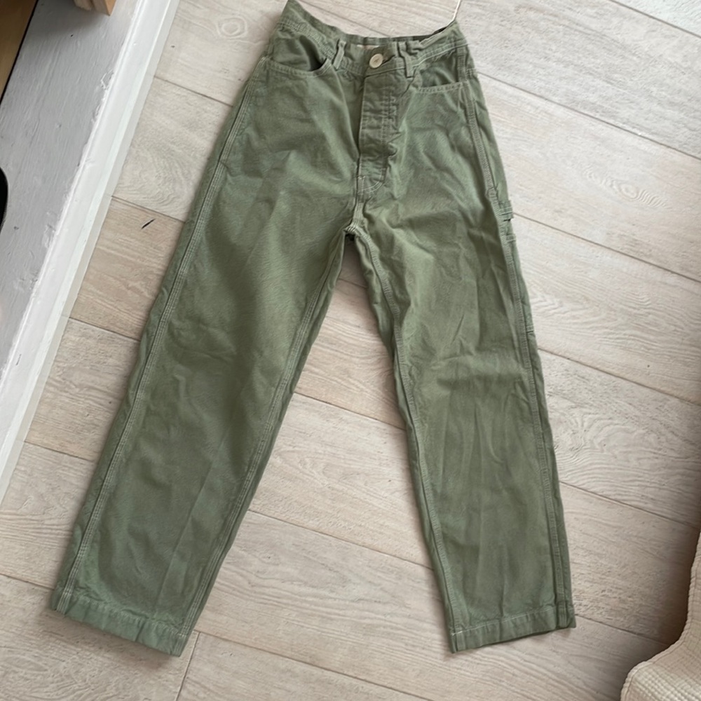 Jesse Kamm Handy Pants Shrub Green size 2
